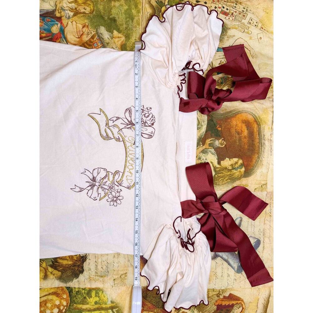 Liz Lisa Off Shoulder Ribbon Print Top Jfashion Gyaru Himekaji Shoujo Girl Japan - Picture 15 of 15